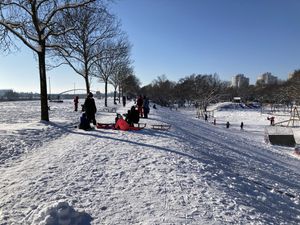 Savski nasip in winter