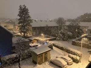 Evening view in winter